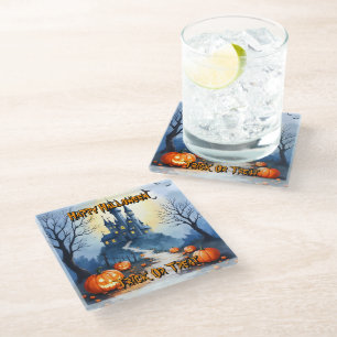 Dessous-de-verre En Verre Collection Populaire Halloween Épouvantable Mignon