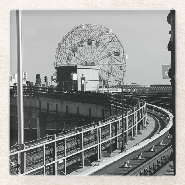 Dessous-de-verre En Verre Coney Island (Devant)
