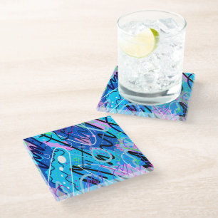 Dessous-de-verre En Verre Constellations Art Abstrait
