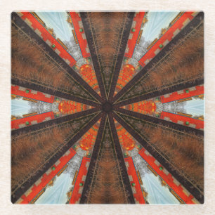 Dessous-de-verre En Verre Cool Kaleidoscope Vue de l'industrie