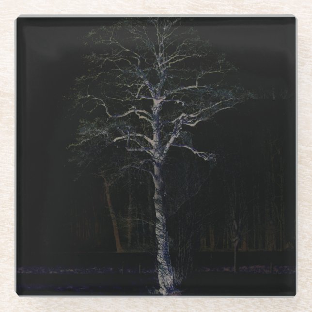 Dessous-de-verre En Verre Côté foncé 3 (Devant)