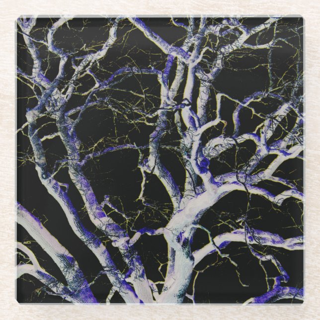 Dessous-de-verre En Verre Côté foncé 5 (Devant)