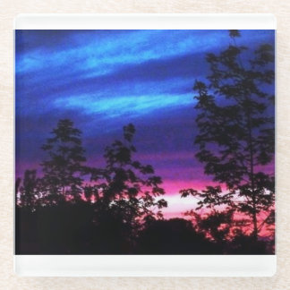 Dessous-de-verre En Verre Coucher du soleil