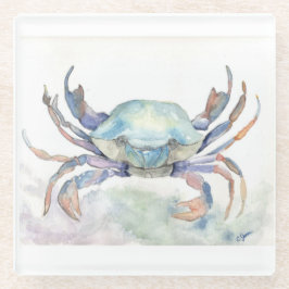 Dessous-de-verre En Verre Crabe bleu