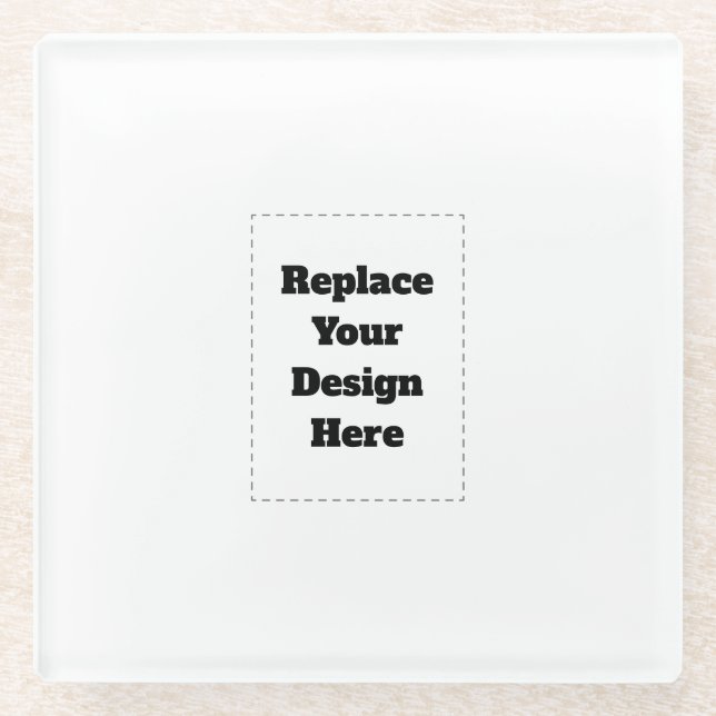 Dessous-de-verre En Verre Create Your Own white  (Devant)
