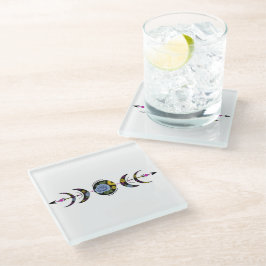 Dessous-de-verre En Verre Cycle de la nature incassable 