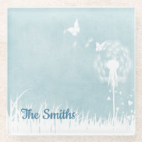 Dandelions, papillons et Ciel bleu