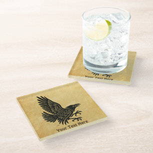 Dessous-de-verre En Verre Danse Norse Raven