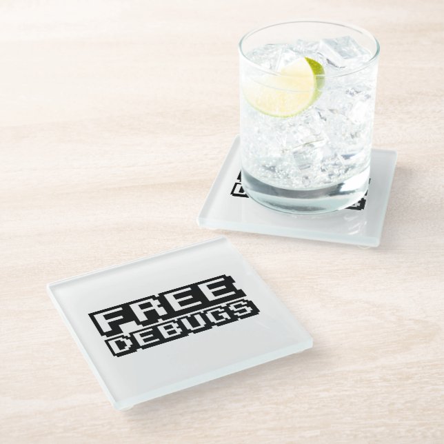 DESSOUS-DE-VERRE EN VERRE DEBUGS GRATUITS (Incliné)