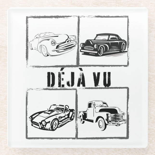 Dessous-de-verre En Verre déjà vu.w (Devant)