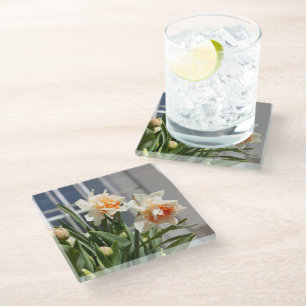 Dessous-de-verre En Verre Délicat mignon daffodils printemps