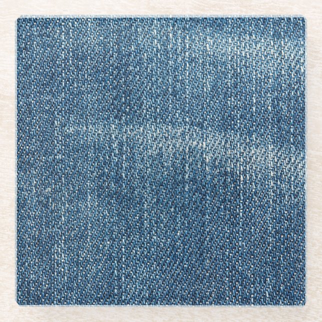 Dessous-de-verre En Verre Denim (Devant)