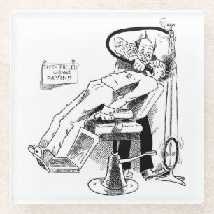 Dessous-de-verre En Verre Dentiste amusant croquis