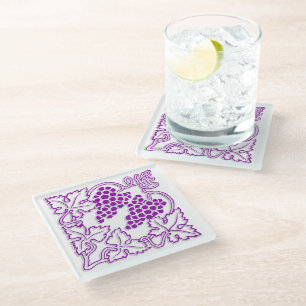 Dessous-de-verre En Verre Dessous de verre à vin
