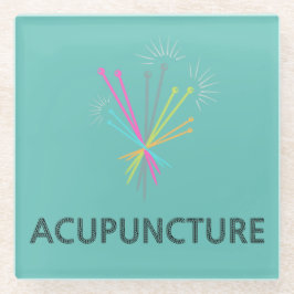 Dessous-de-verre En Verre Dessous de verre Acupuncture
