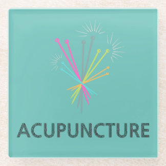 Dessous-de-verre En Verre Dessous de verre Acupuncture