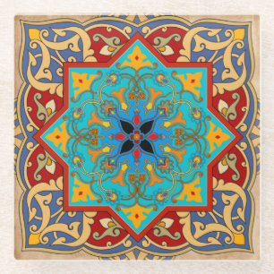 Dessous-de-verre En Verre Dessous de verre Carrelage marocain