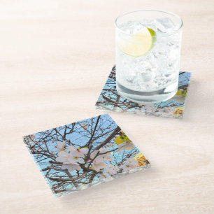 Dessous-de-verre En Verre Dessous de verre Cherry Blossom