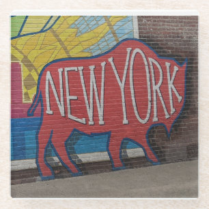 Dessous-de-verre En Verre Dessous de verre de Buffalo New York