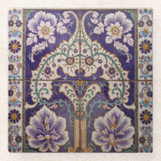 Dessous-de-verre En Verre Dessous de verre de jardin pourpre