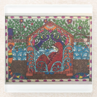 Dessous-de-verre En Verre Dessous de verre de mariée à l'indienne de Madhuba