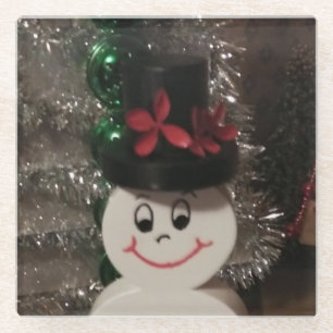 Dessous-de-verre En Verre Dessous de verre de Snowman
