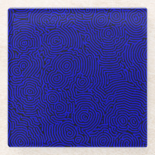 Dessous-de-verre En Verre Dessous de verre en verre Blue Whors