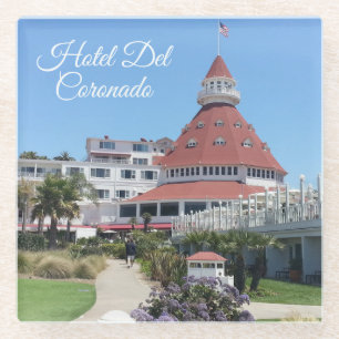Dessous-de-verre En Verre Dessous de verre en verre de Del Coronado d'hôtel