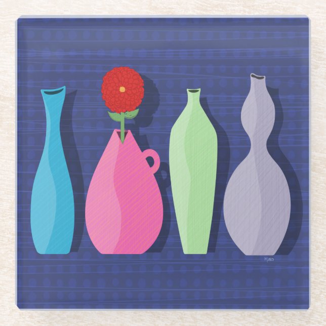 Dessous-de-verre En Verre Dessous de verre en verre de la Poterie (Devant)