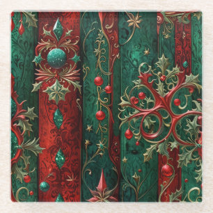 Dessous-de-verre En Verre Dessous de verre en verre de Noël gothique