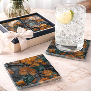 Dessous-de-verre En Verre Dessous de verre en verre fleur de cerisier élégan