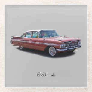 Dessous-de-verre En Verre dessous de verre en verre Impala 1959