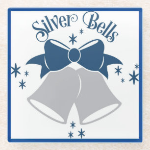 Dessous-de-verre En Verre Dessous de verre en verre Silver Bells