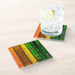 Dessous-de-verre En Verre Dessous de verre en verre tendu