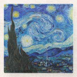 Dessous-de-verre En Verre Dessous de verre EN VERRE : VAN GOGH : STARRY NIGH