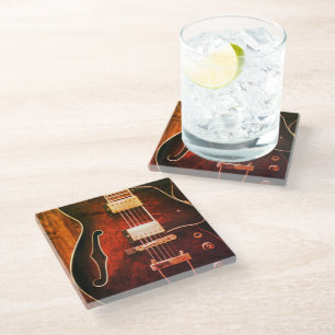 Dessous-de-verre En Verre Dessous de verre guitares