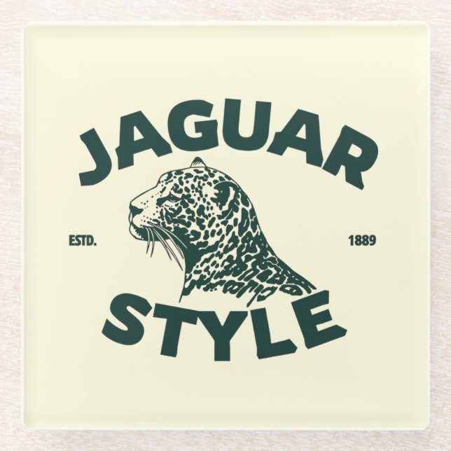Dessous-de-verre En Verre Dessous de verre Jaguar (Devant)