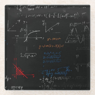 Dessous-de-verre En Verre Dessous de verre mathématique
