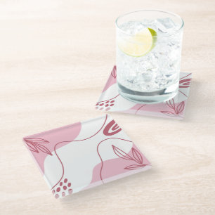 Dessous-de-verre En Verre Dessous de verre Motif minimaliste