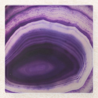 Dessous-de-verre En Verre Dessous de verre pourpres d'agate
