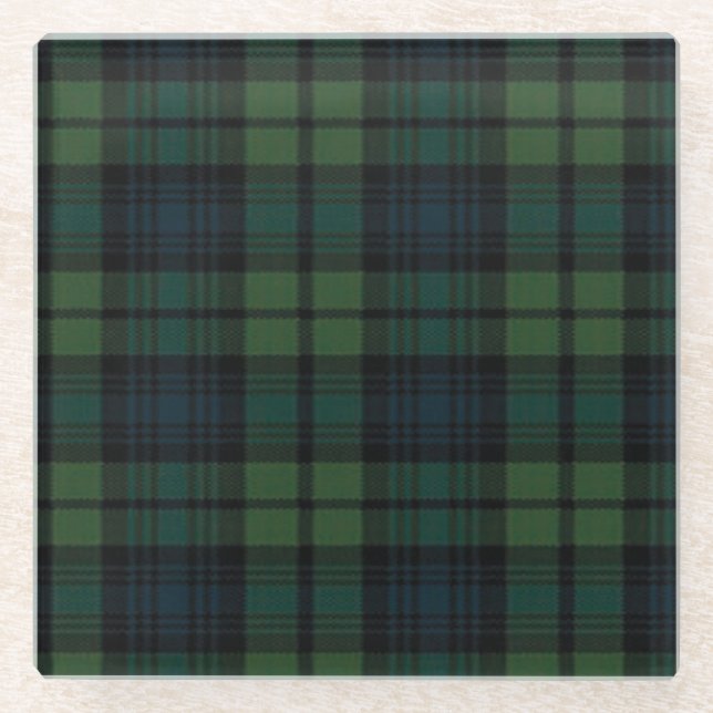 Dessous-de-verre En Verre Dessous de verre Tartan Fabric (Devant)