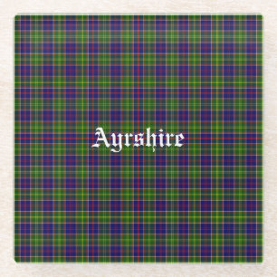 Dessous-de-verre En Verre District de Tartan