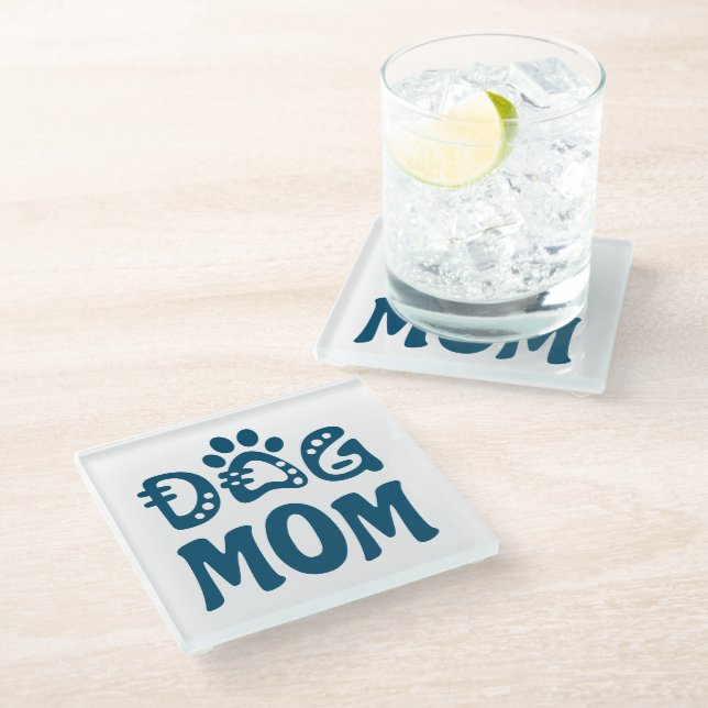 Dessous-de-verre En Verre Dog (Incliné)
