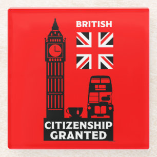 Dessous-de-verre En Verre Dons de citoyenneté britannique