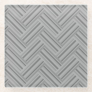 Dessous-de-verre En Verre Double blanc de Grey stripes