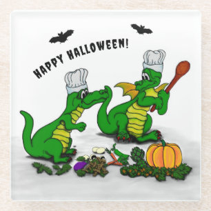 Dessous-de-verre En Verre Dragons - Joyeux Halloween ! Aujourd'hui je vais c