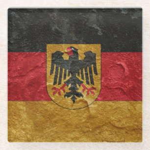 Dessous-de-verre En Verre Drapeau allemand