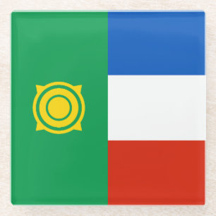 Dessous-de-verre En Verre Drapeau de Khakassie
