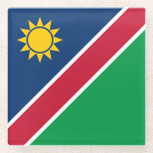 Dessous-de-verre En Verre Drapeau de la Namibie