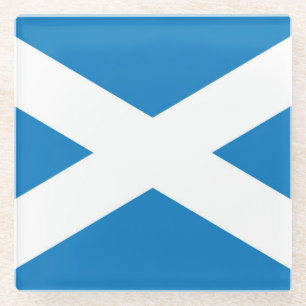 Dessous-de-verre En Verre Drapeau De L'Écosse